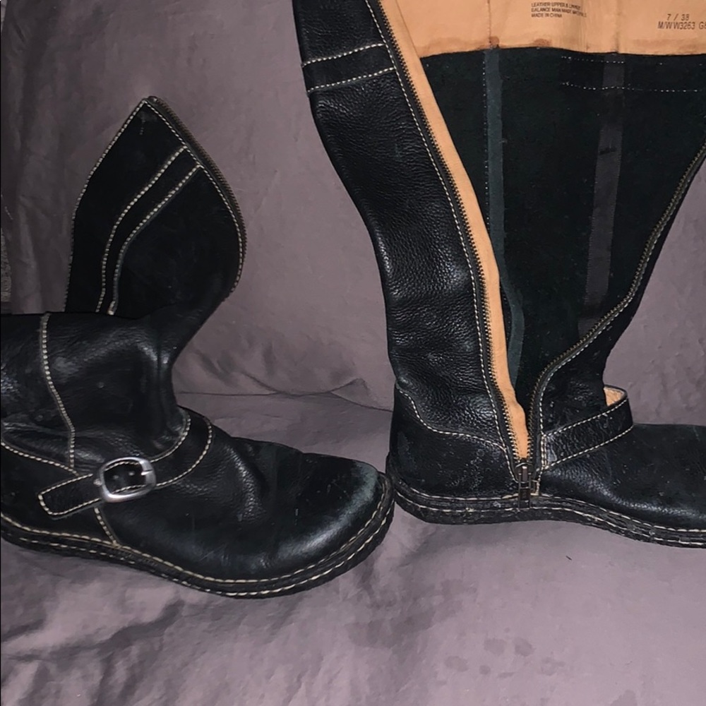 Gently used black riding boots